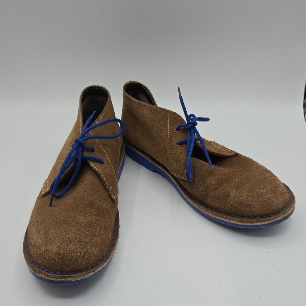 Veldskoen | Chukka Brown Suede Blue Sole Lace Up Desert Boot Size 15